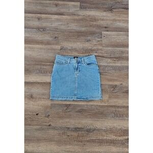 Lee Women's Vintage Demin Mid Rise Beacon Blue Skort Mesh Interior Size M